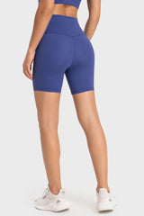 Staying Cozy Wide Waistband Biker Shorts - Trendsi - Flyclothing LLC