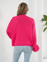 Floral Open Front Long Sleeve Cardigan - Trendsi - Flyclothing LLC