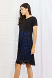Yelete Full Size Contrasting Lace Midi Dress - Trendsi - Flyclothing LLC