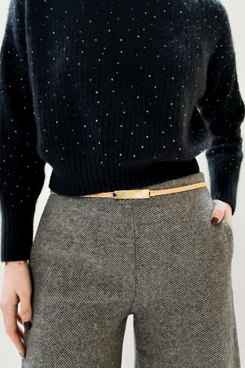 Elastic Iron Skinny Belt - Trendsi - Flyclothing LLC