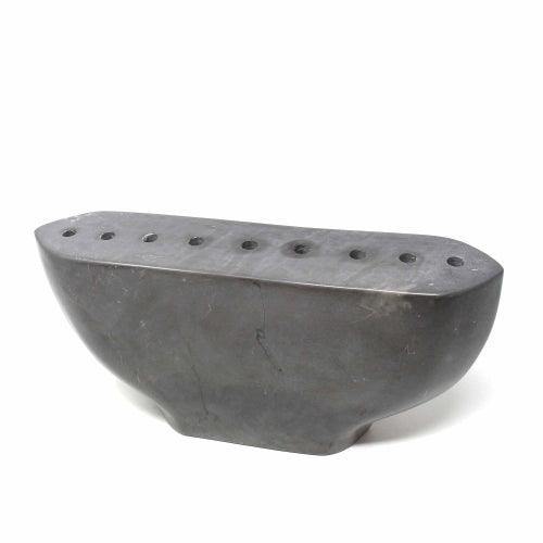 Soapstone Black Menorah - Smolart - SMOLArt