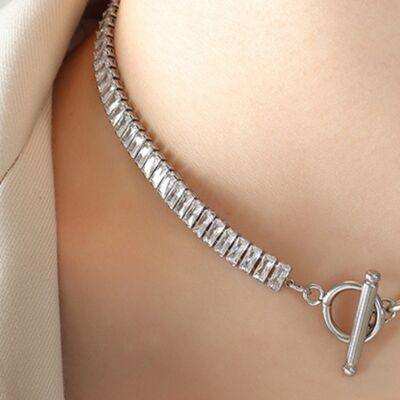 Titanium Steel Gold-Plated Necklace - Trendsi - Flyclothing LLC