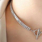 Titanium Steel Gold-Plated Necklace - Trendsi - Flyclothing LLC