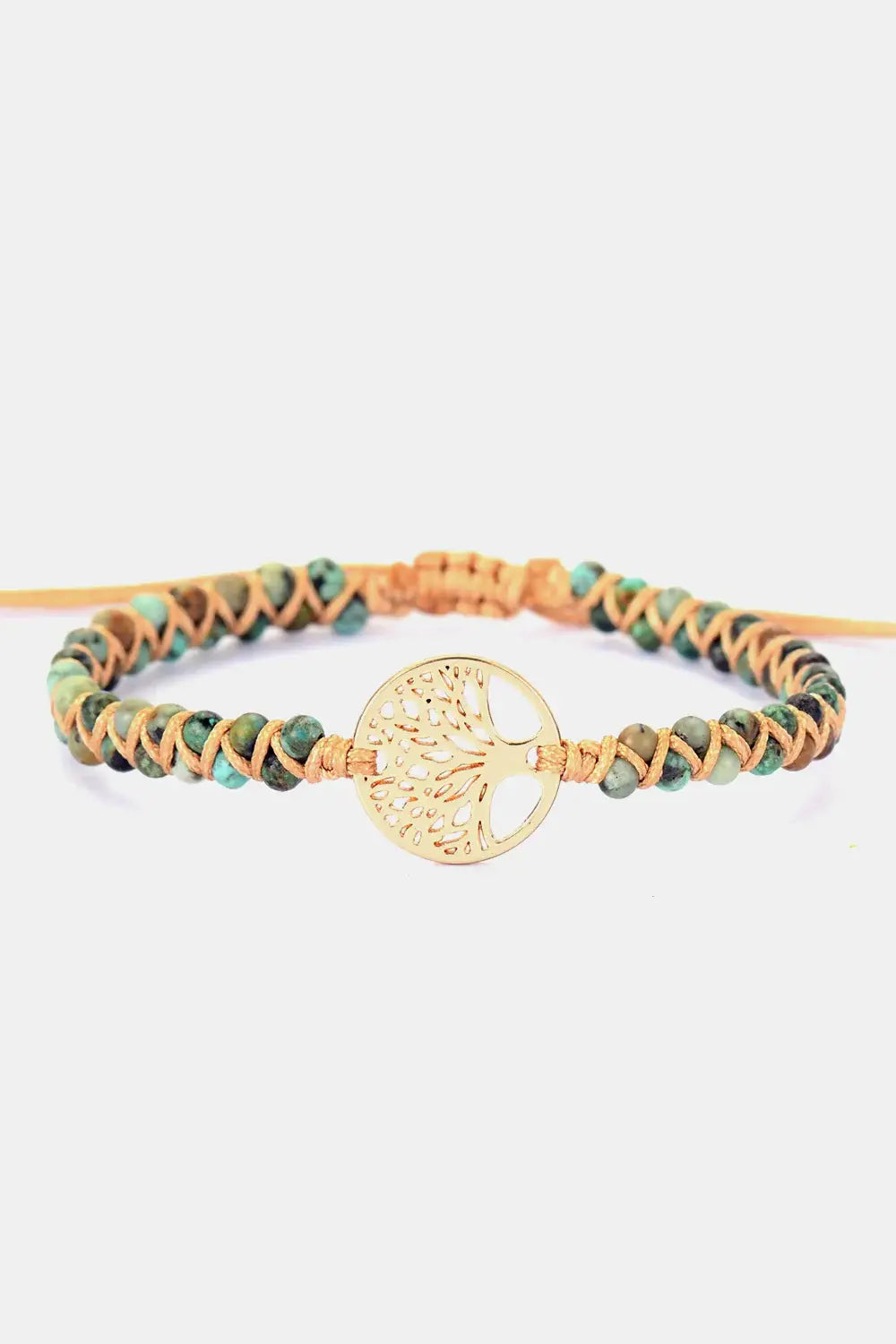 Handmade Tree Shape Beaded Copper Bracelet - Trendsi - Flyclothing LLC
