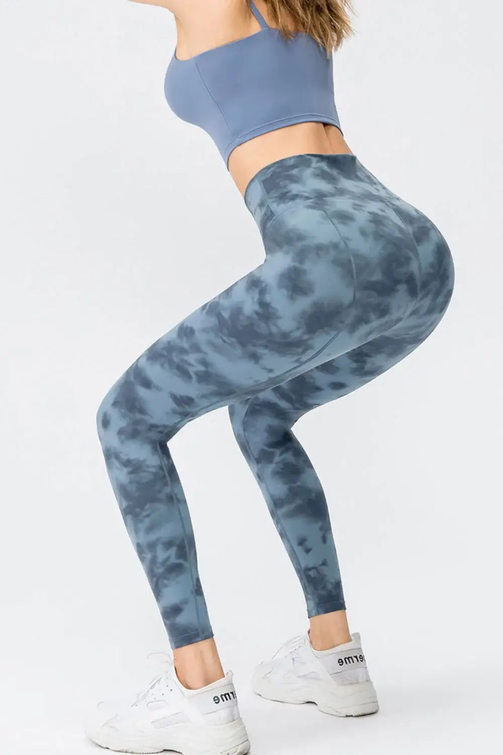 Wide Waistband Slim Fit Long Sports Pants - Trendsi - Flyclothing LLC