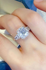 3 Carat Moissanite 925 Sterling Silver Ring - Trendsi - Flyclothing LLC