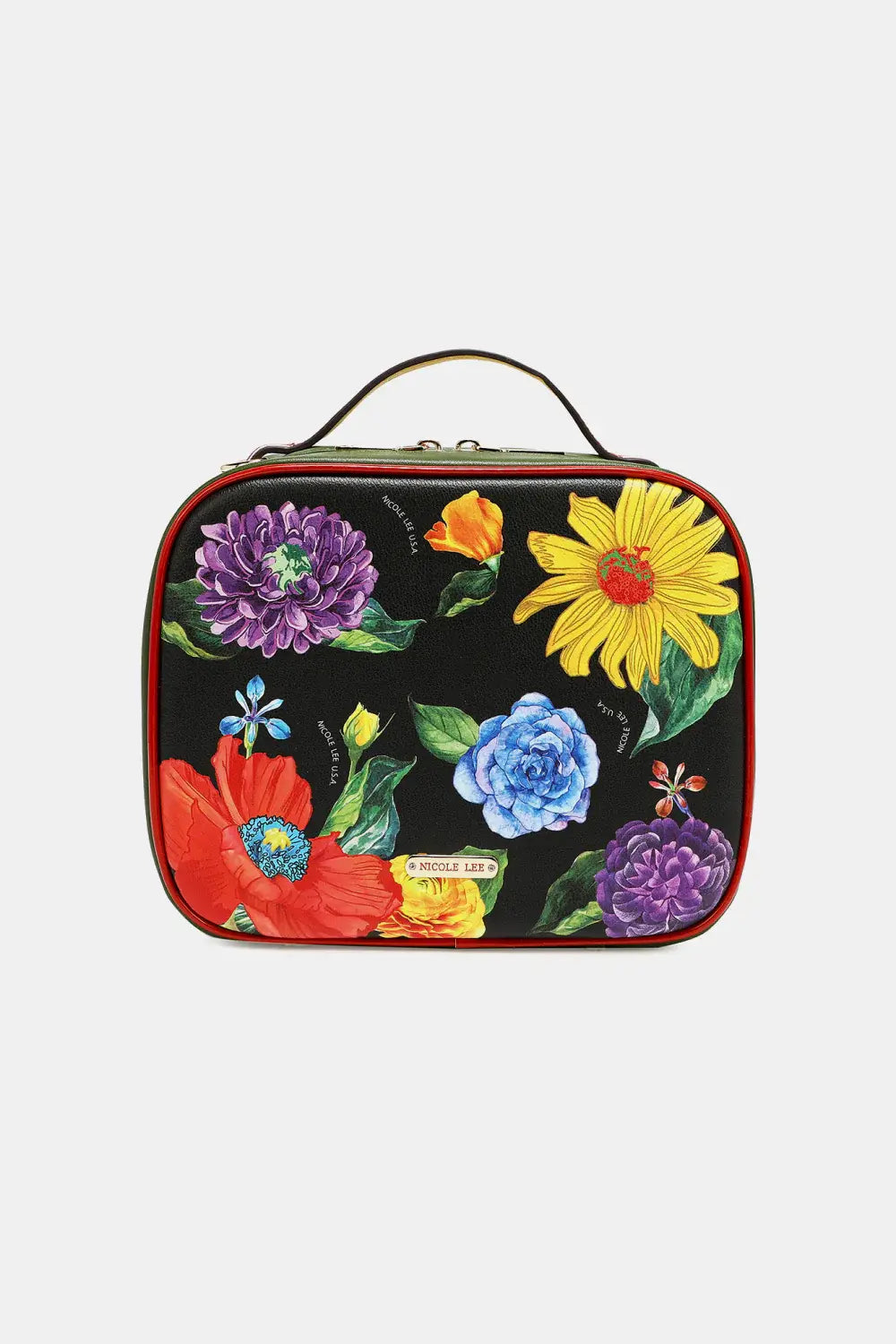 Nicole Lee USA Printed Handbag with Three Pouches - Trendsi - Flyclothing LLC