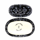 Encantada Handmade Pottery Butter Dish, Black & White - Encantada - Flyclothing LLC
