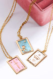 Tarot Card Pendant Copper Necklace - Trendsi - Flyclothing LLC
