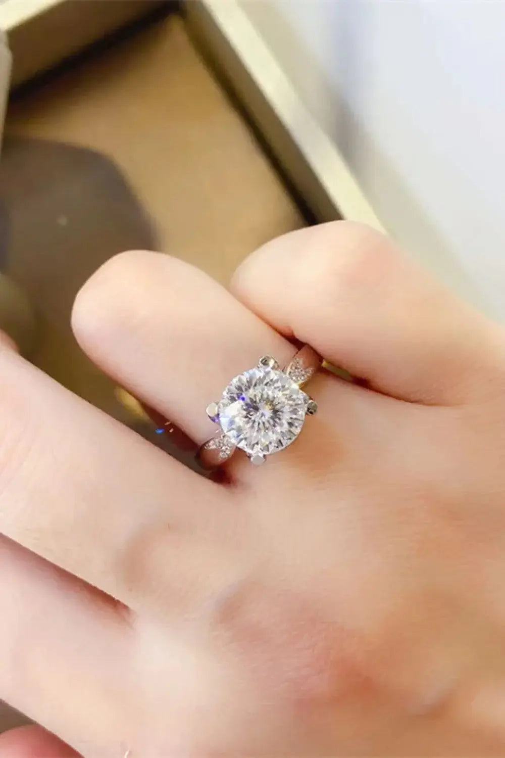 2 Carat Moissanite 925 Sterling Silver Ring - Trendsi - Flyclothing LLC