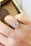 2 Carat Moissanite 925 Sterling Silver Ring - Trendsi