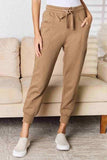 RISEN High Rise Relaxed Joggers - Trendsi - Flyclothing LLC