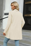 Open Front Long Sleeve Cardigan - Trendsi