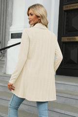Open Front Long Sleeve Cardigan - Trendsi
