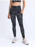 Double Take Wide Waistband Leggings with Pockets - Trendsi