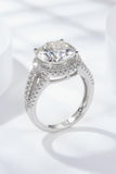 5 Carat  Moissanite Split Shank Ring - Trendsi