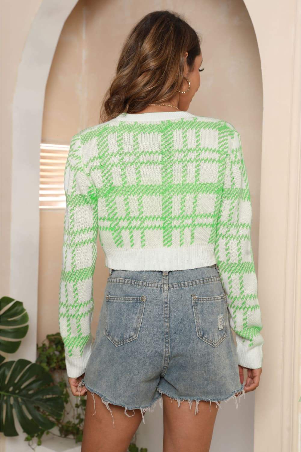 V-Neck Cropped Button-Up Cardigan - Trendsi - Flyclothing LLC