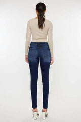 Kancan Mid Rise Gradient Skinny Jeans - Trendsi - Flyclothing LLC