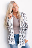 Printed Long Sleeve Cardigan - Trendsi