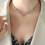 Titanium Steel Gold-Plated Necklace - Trendsi - Flyclothing LLC