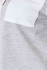 Double Take Color Block Curved Hem Shirt - Trendsi - Flyclothing LLC
