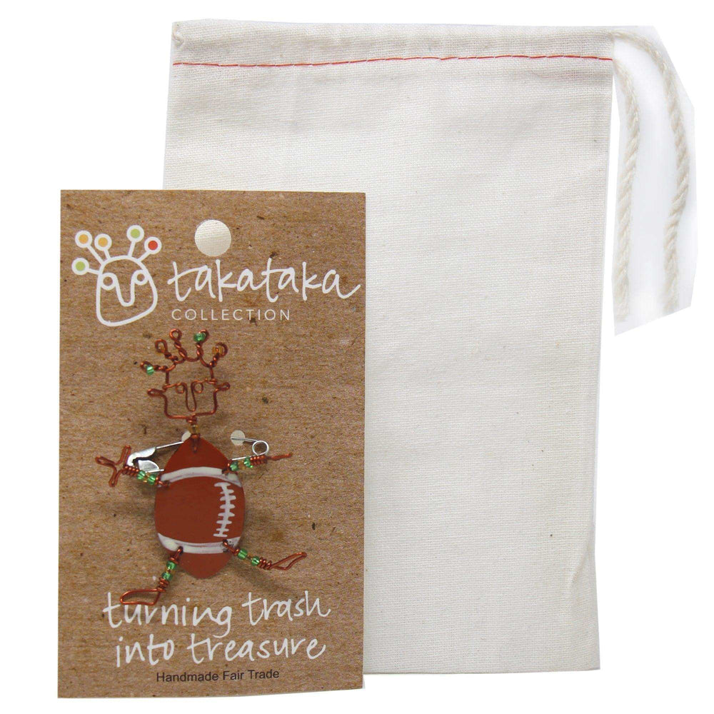 Dancing Girl American Football Pin - Creative Alternatives - Creative Alternatives - Flyclothing LLC