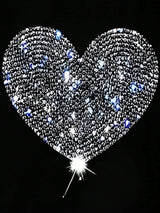 Heart Round Neck Short Sleeve T-Shirt - Trendsi - Flyclothing LLC
