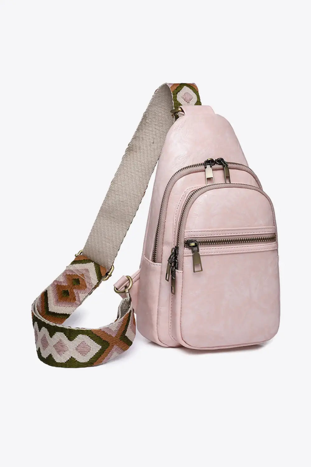 It's Your Time PU Leather Sling Bag - Trendsi - Flyclothing LLC