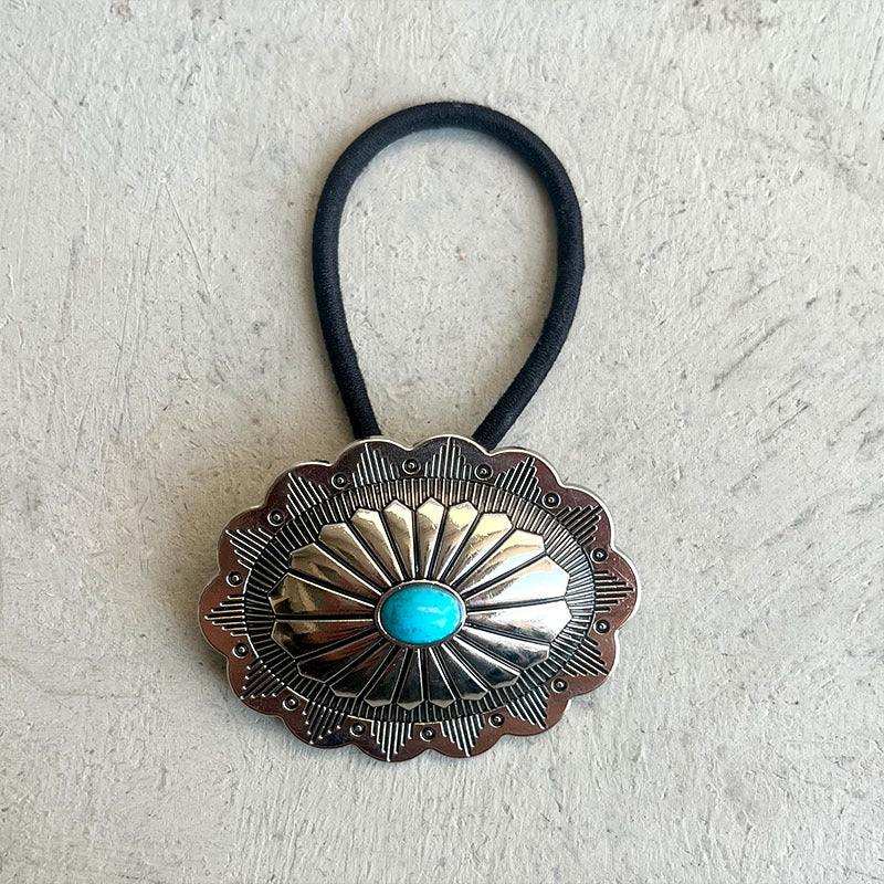 Turquoise Round Shape Hair Rope - Trendsi - Flyclothing LLC