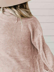 High-Low Open Front Cardigan with Pockets - Trendsi