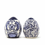 Encantada Handmade Pottery Spice Shakers, Blue Flower - Encantada - Flyclothing LLC
