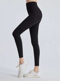 Wide Waistband Sports Leggings - Trendsi - Flyclothing LLC