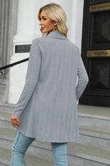 Open Front Long Sleeve Cardigan - Trendsi