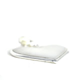 Corazon Blanco White Heart Pendant with Chain - Artisana - Flyclothing LLC