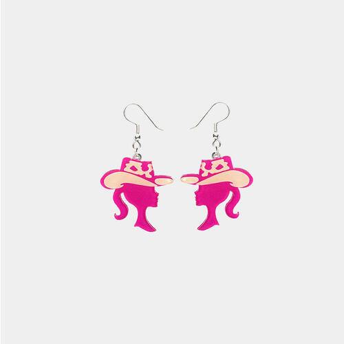 Geometric Shape Acrylic Dangle Earrings - Trendsi
