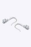 2 Carat Moissanite 925 Sterling Silver Drop Earrings - Trendsi