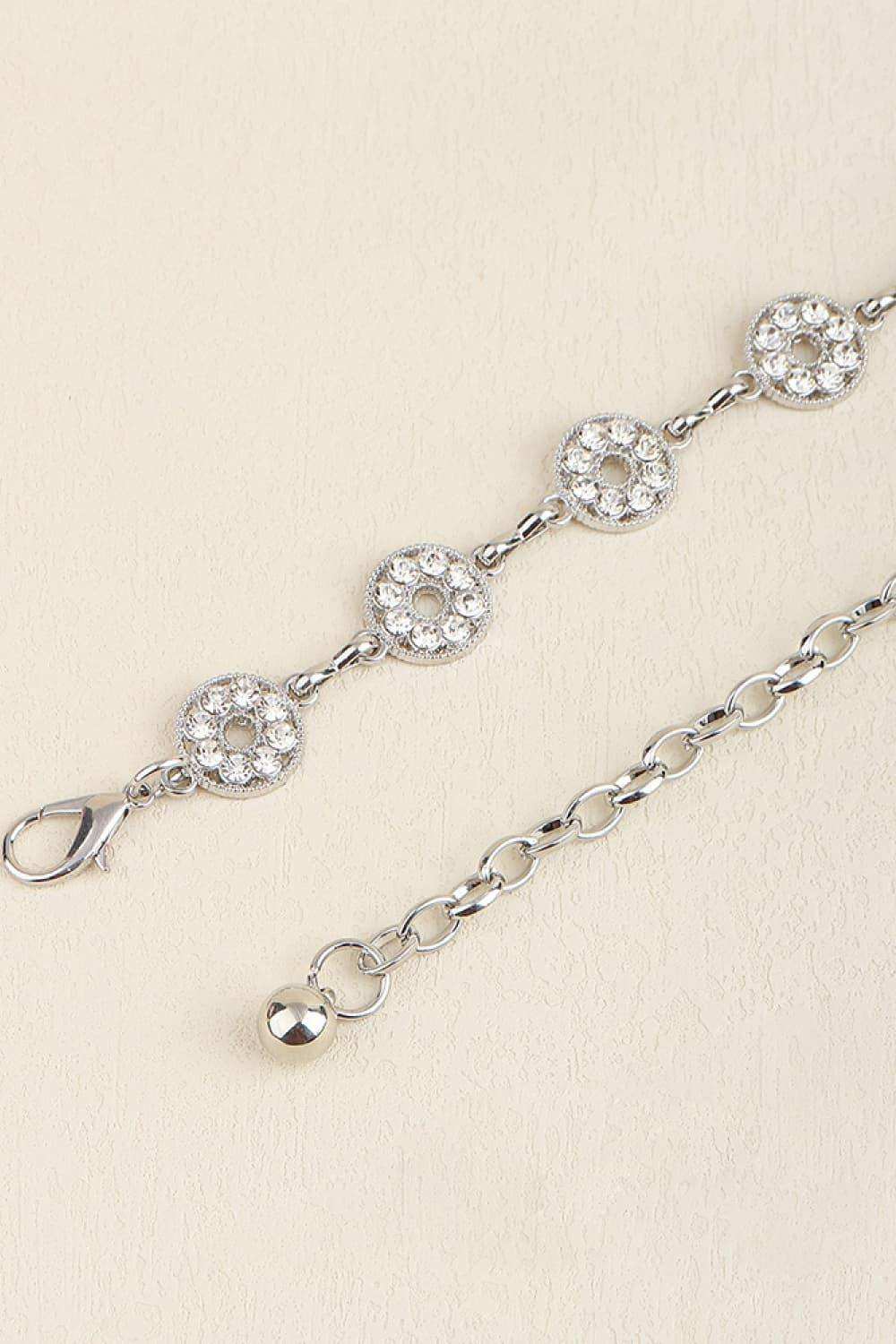 Rhinestone Decor Zinc Alloy Belt - Trendsi - Flyclothing LLC