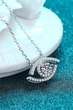 Moissanite Evil Eye Pendant 925 Sterling Silver Necklace - Trendsi - Flyclothing LLC