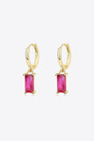 Retro 925 Sterling Silver Cubic Zirconia Drop Earrings - Trendsi