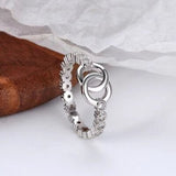 925 Sterling Silver Zircon Ring - Trendsi