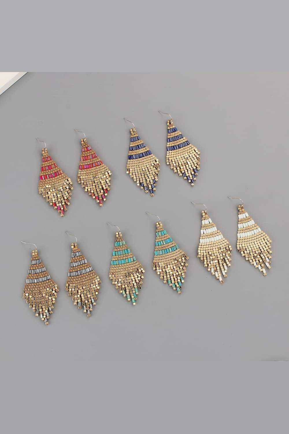 Beaded Dangle Earrings - Trendsi - Flyclothing LLC