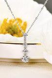 Keep You There Multi-Moissanite Pendant Necklace - Trendsi