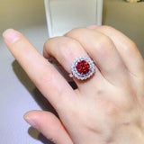 2 Carat Moissanite 925 Sterling Silver Ring - Trendsi
