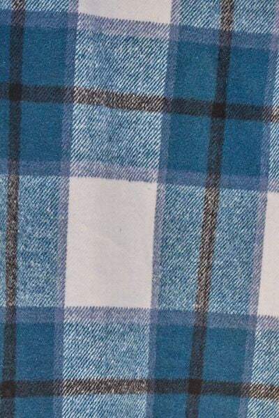 Double Take Full Size Plaid Button Up Lapel Collar Coat - Trendsi - Flyclothing LLC