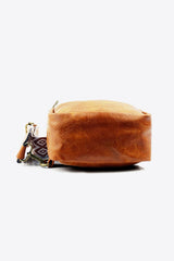 Adjustable Strap PU Leather Sling Bag - Trendsi