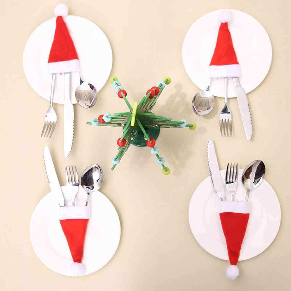 20-Piece Christmas Hat Cutlery Holders - Trendsi - Flyclothing LLC