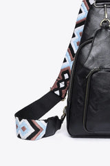 Take A Trip PU Leather Sling Bag - Trendsi - Flyclothing LLC