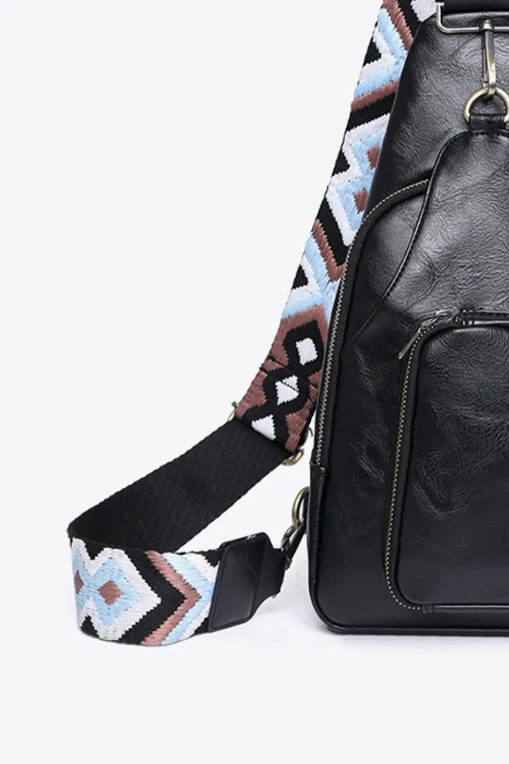 Take A Trip PU Leather Sling Bag - Trendsi - Flyclothing LLC