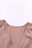 Tied Flounce Sleeve Plunge Romper - Trendsi - Flyclothing LLC