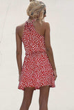 Printed Grecian Neck Mini Dress - Trendsi - Flyclothing LLC